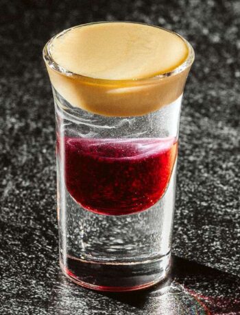 Layered shot cocktail with dark background Cocktails Cocktail Servers CocktailSevers.com